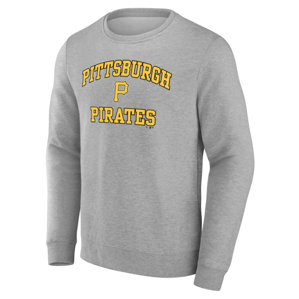 Pittsburgh Pirates Heart & Soul Pullover Sweatshirt - Heather Gray Pullover