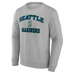 Seattle Mariners Heart & Soul Pullover Sweatshirt - Heather Gray Pullover