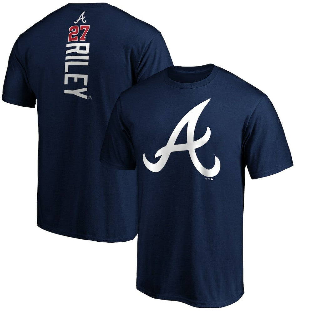 Austin Riley Atlanta Braves Playmaker Name & Number T-Shirt - Navy T-shirts