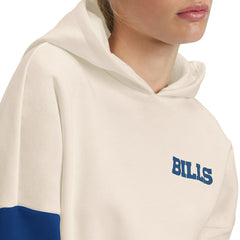 Buffalo Bills Tommy Hilfiger Women's Harriet Pullover Hoodie - Cream/Royal Hoodies