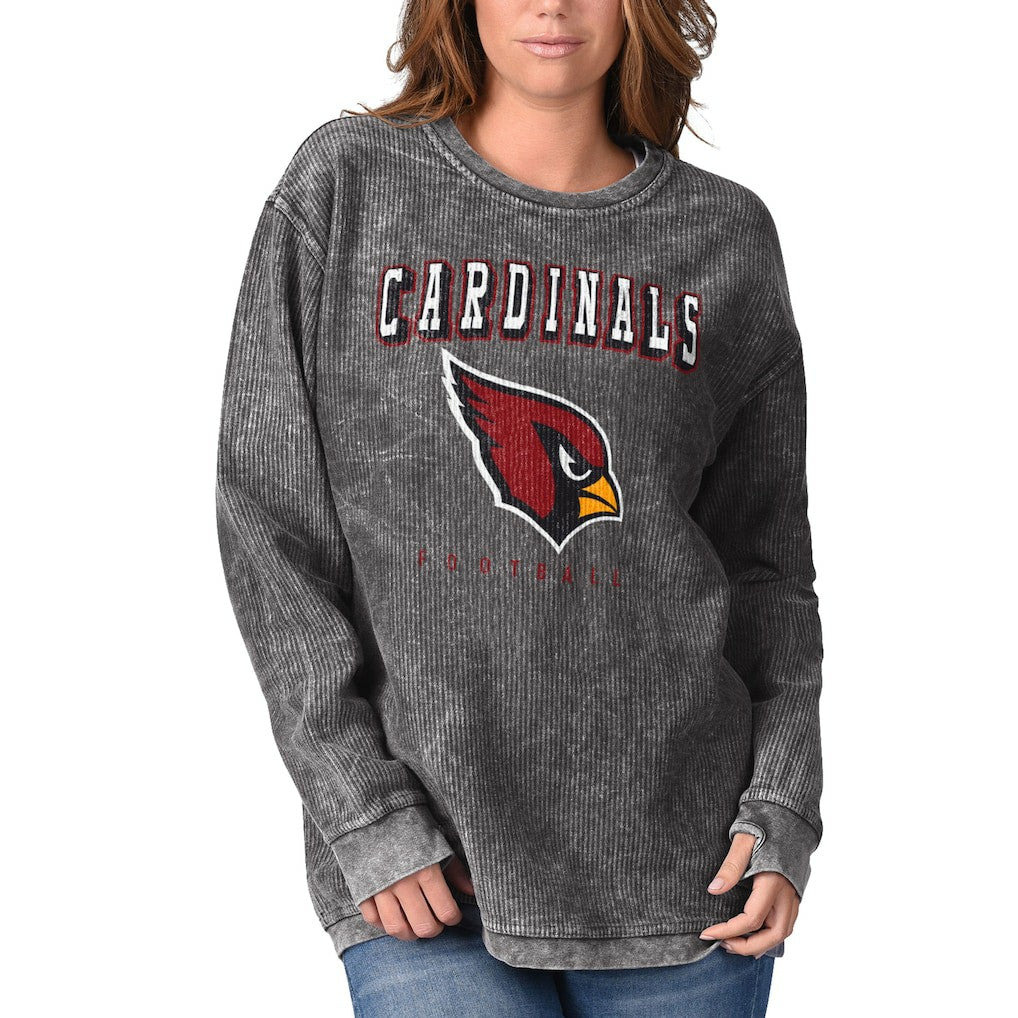 Arizona Cardinals G-III 4Her by Carl Banks Women's Comfy Cord Pullover Sweatshirt - Black Pullover