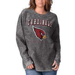 Arizona Cardinals G-III 4Her by Carl Banks Women's Comfy Cord Pullover Sweatshirt - Black Pullover