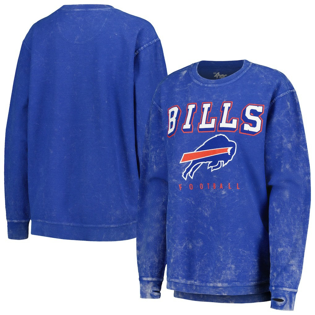 Buffalo Bills G-III 4Her by Carl Banks Women's Comfy Cord Pullover Sweatshirt - Royal Pullover