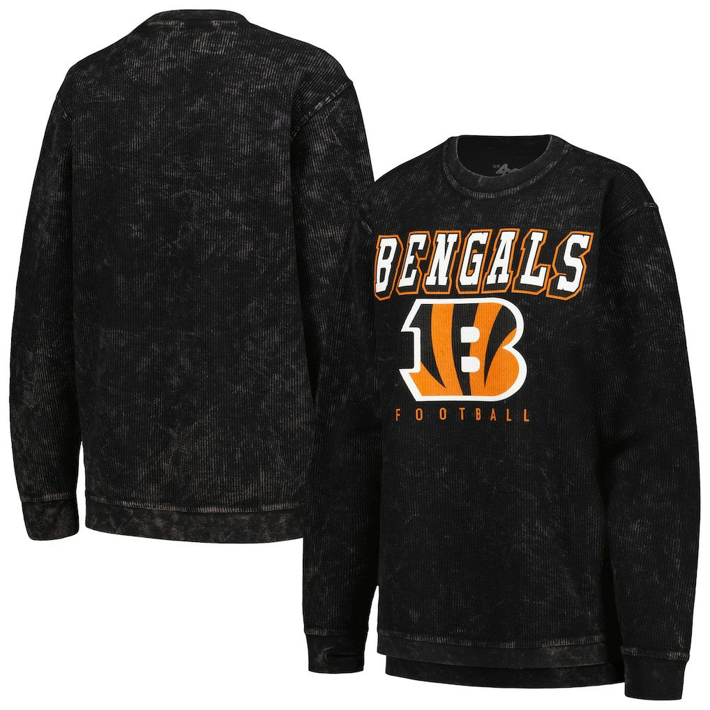 Cincinnati Bengals G-III 4Her by Carl Banks Women's Comfy Cord Pullover Sweatshirt - Black Pullover