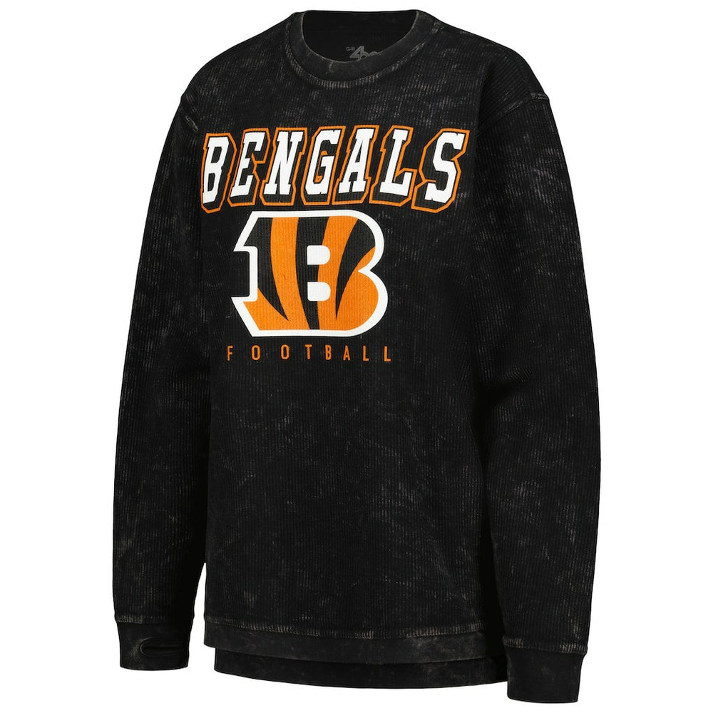 Cincinnati Bengals G-III 4Her by Carl Banks Women's Comfy Cord Pullover Sweatshirt - Black Pullover