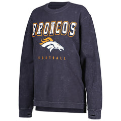 Denver Broncos G-III 4Her by Carl Banks Women's Comfy Cord Pullover Sweatshirt - Navy Pullover