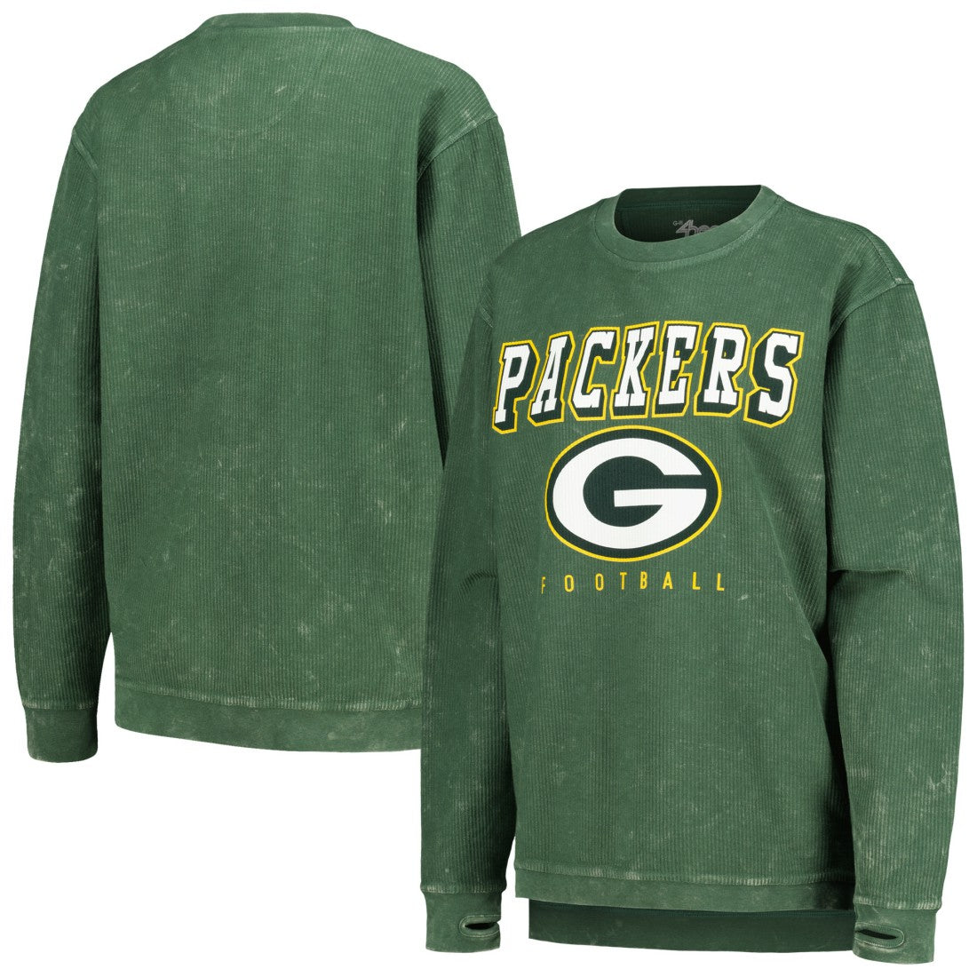 Green Bay Packers G-III 4Her by Carl Banks Women's Comfy Cord Pullover Sweatshirt - Green Pullover