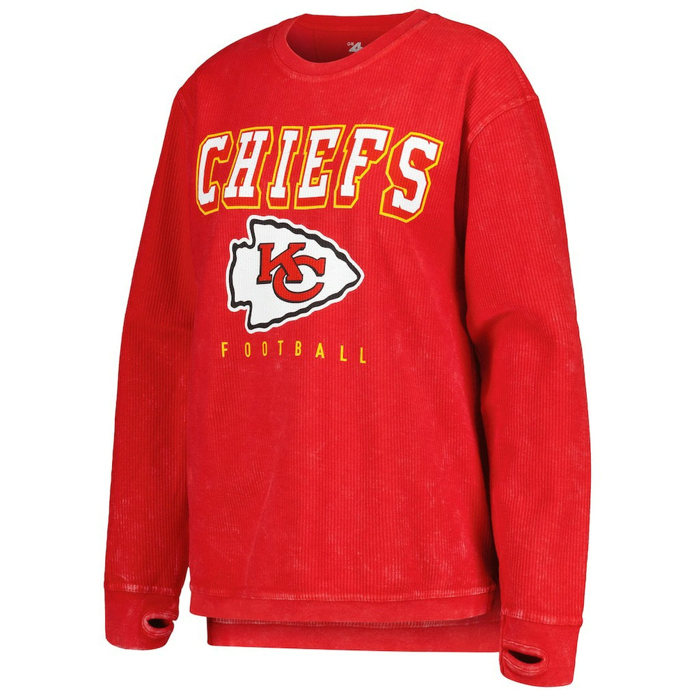 Kansas City Chiefs G-III 4Her by Carl Banks Women's Comfy Cord Pullover Sweatshirt - Red Pullover