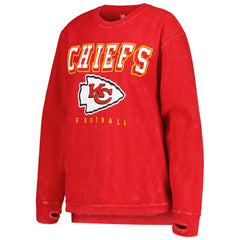 Kansas City Chiefs G-III 4Her by Carl Banks Women's Comfy Cord Pullover Sweatshirt - Red Pullover