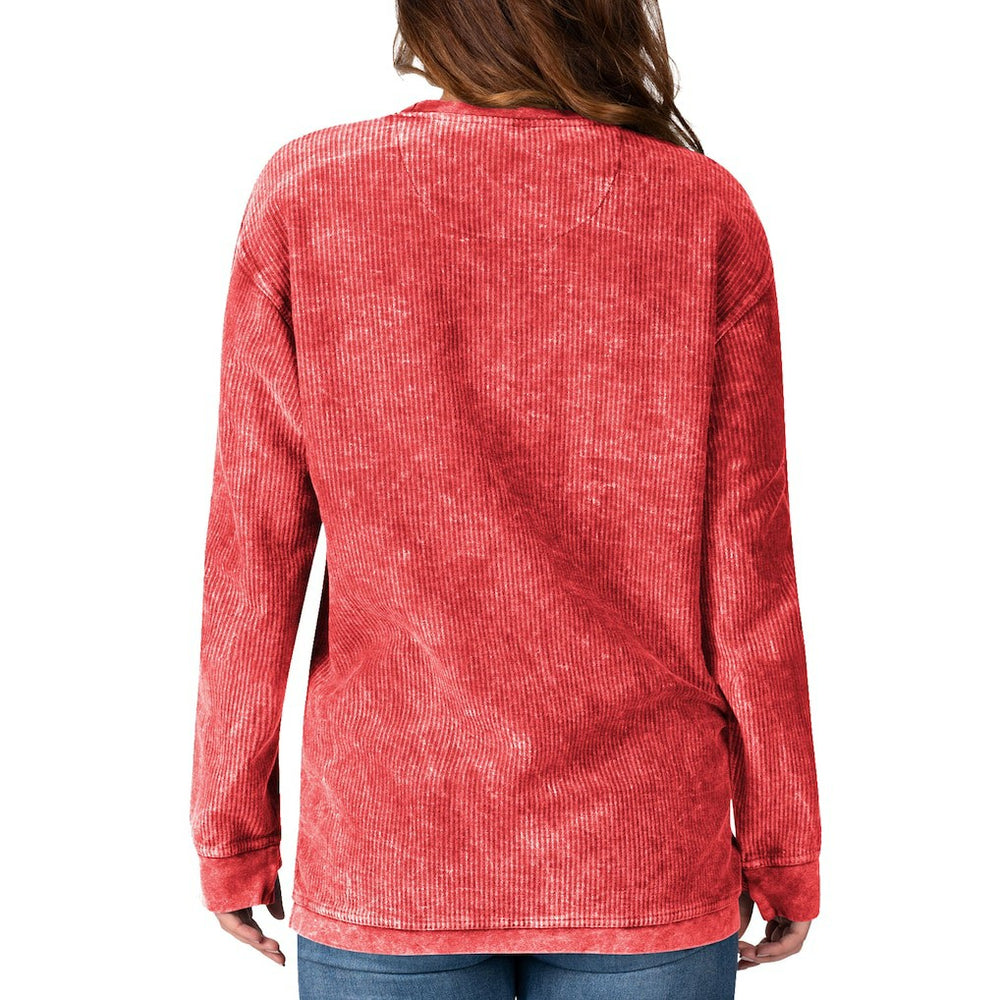 Kansas City Chiefs G-III 4Her by Carl Banks Women's Comfy Cord Pullover Sweatshirt - Red Pullover