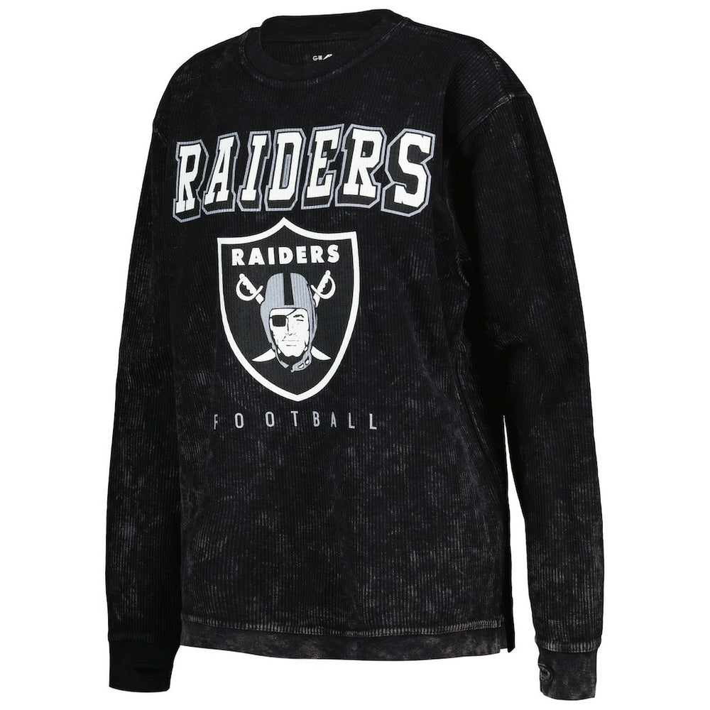 Las Vegas Raiders G-III 4Her by Carl Banks Women's Comfy Cord Pullover Sweatshirt - Black Pullover