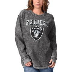 Las Vegas Raiders G-III 4Her by Carl Banks Women's Comfy Cord Pullover Sweatshirt - Black Pullover