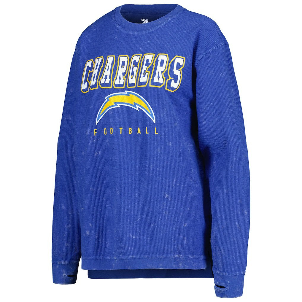 Los Angeles Chargers G-III 4Her by Carl Banks Women's Comfy Cord Pullover Sweatshirt - Powder Blue Pullover