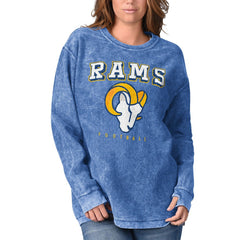 Los Angeles Rams G-III 4Her by Carl Banks Women's Comfy Cord Pullover Sweatshirt - Royal Pullover