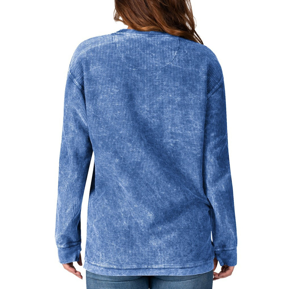 Los Angeles Rams G-III 4Her by Carl Banks Women's Comfy Cord Pullover Sweatshirt - Royal Pullover
