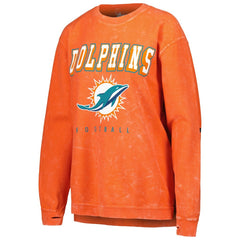 Miami Dolphins G-III 4Her by Carl Banks Women's Comfy Cord Pullover Sweatshirt - Orange Pullover