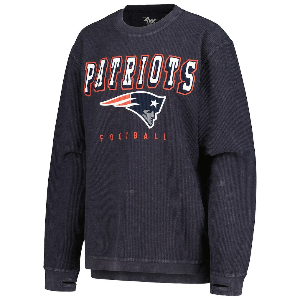 New England Patriots G-III 4Her by Carl Banks Women's Comfy Cord Pullover Sweatshirt - Navy Pullover
