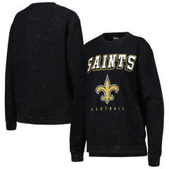 New Orleans Saints G-III 4Her by Carl Banks Women's Comfy Cord Pullover Sweatshirt - Black Pullover