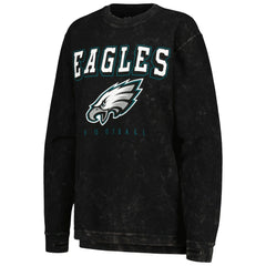 Philadelphia Eagles G-III 4Her by Carl Banks Women's Comfy Cord Pullover Sweatshirt - Black Pullover