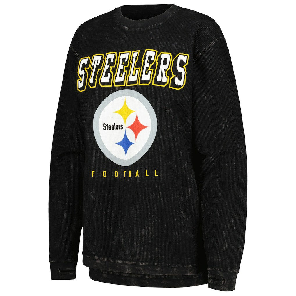 Pittsburgh Steelers G-III 4Her by Carl Banks Women's Comfy Cord Pullover Sweatshirt - Black Pullover