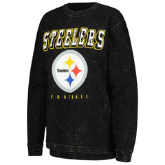 Pittsburgh Steelers G-III 4Her by Carl Banks Women's Comfy Cord Pullover Sweatshirt - Black Pullover