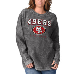 San Francisco 49ers G-III 4Her by Carl Banks Women's Comfy Cord Pullover Sweatshirt - Black Pullover
