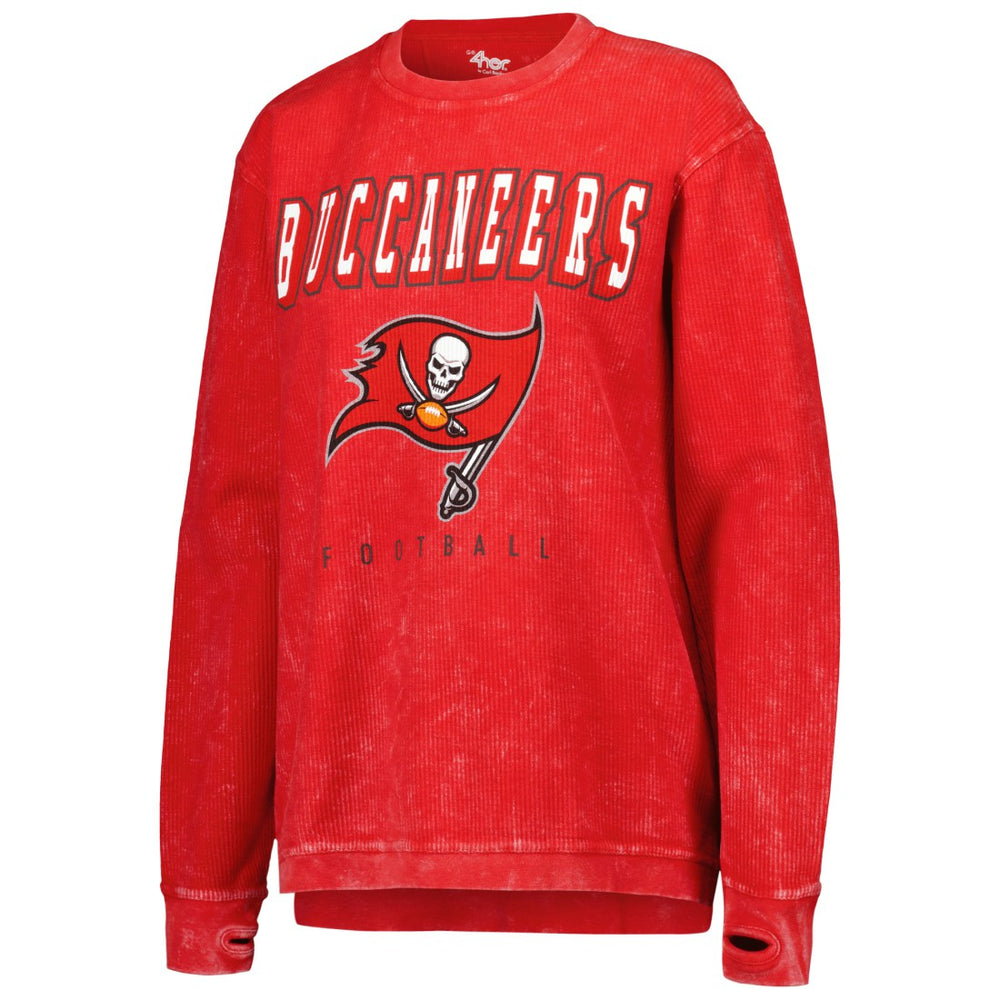 Tampa Bay Buccaneers G-III 4Her by Carl Banks Women's Comfy Cord Pullover Sweatshirt - Red Pullover