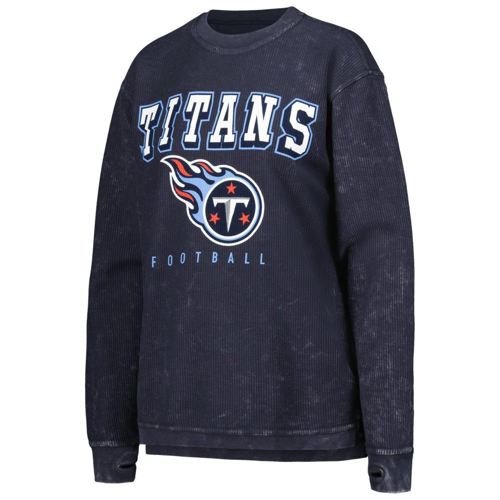 Tennessee Titans G-III 4Her by Carl Banks Women's Comfy Cord Pullover Sweatshirt - Navy Pullover