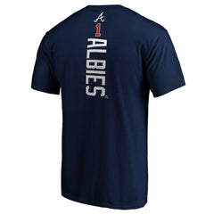 Ozzie Albies Atlanta Braves Playmaker Name & Number T-Shirt - Navy T-shirts