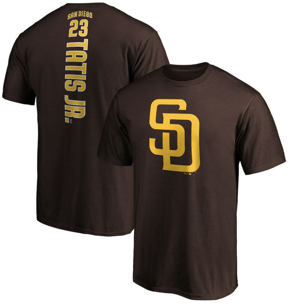 Fernando Tatis Jr. San Diego Padres Playmaker Name & Number T-Shirt - Brown T-shirts