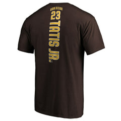Fernando Tatis Jr. San Diego Padres Playmaker Name & Number T-Shirt - Brown T-shirts