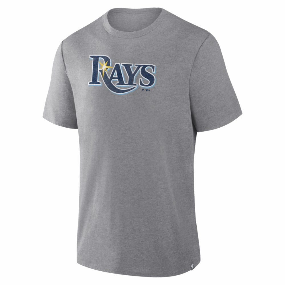 Tampa Bay Rays Fanatics Play Tribute Tri-Blend T-Shirt - Heather Gray T-shirts