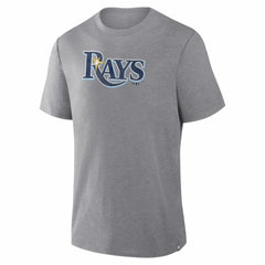 Tampa Bay Rays Fanatics Play Tribute Tri-Blend T-Shirt - Heather Gray T-shirts