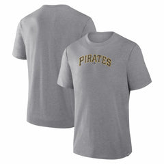 Pittsburgh Pirates Fanatics Play Tribute Tri-Blend T-Shirt - Heather Gray T-shirts