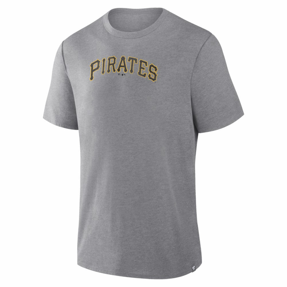 Pittsburgh Pirates Fanatics Play Tribute Tri-Blend T-Shirt - Heather Gray T-shirts