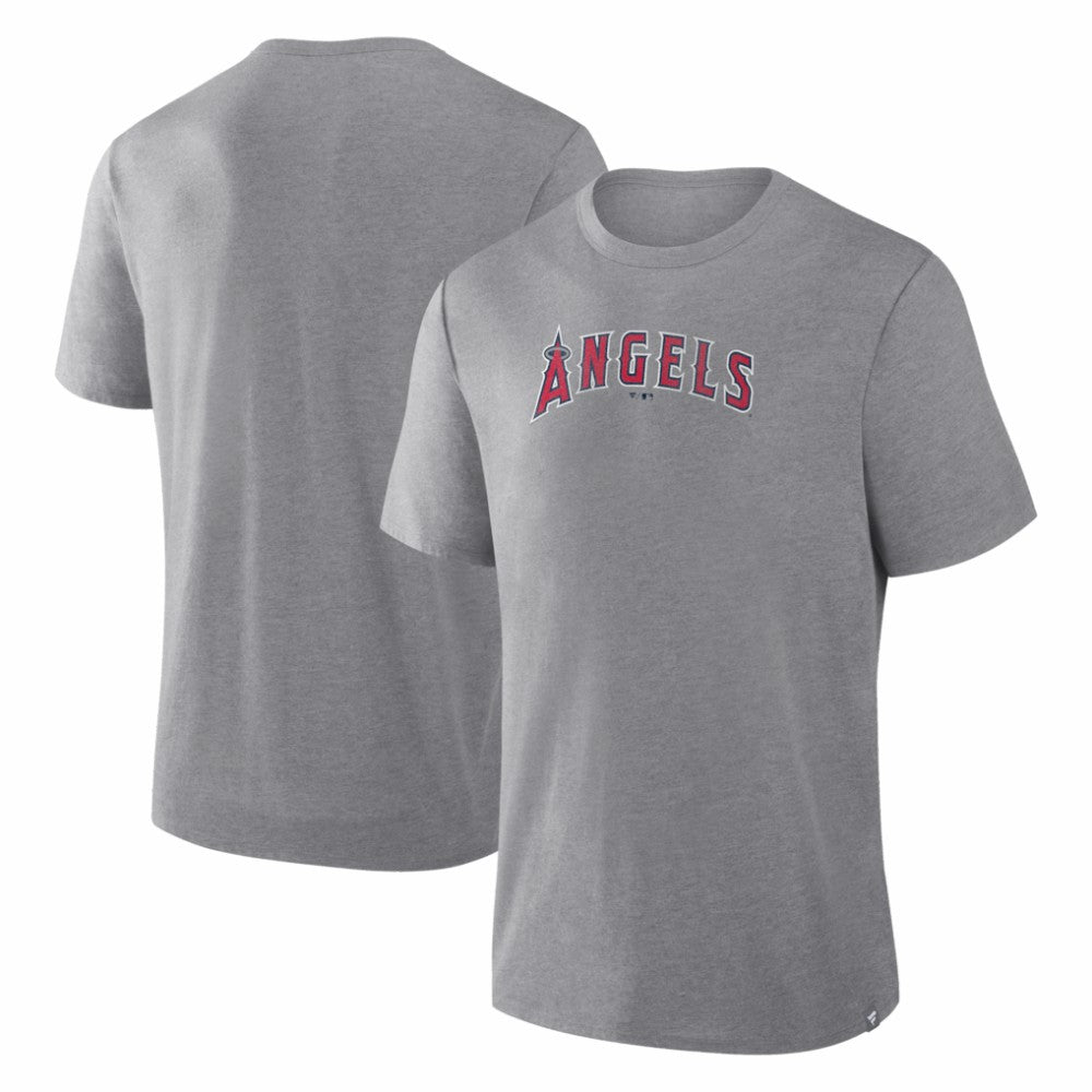 Los Angeles Angels Fanatics Play Tribute Tri-Blend T-Shirt - Heather Gray T-shirts