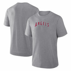 Los Angeles Angels Fanatics Play Tribute Tri-Blend T-Shirt - Heather Gray T-shirts