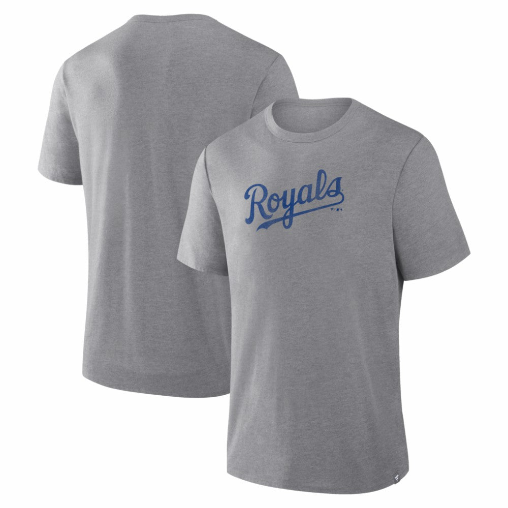Kansas City Royals Fanatics Play Tribute Tri-Blend T-Shirt - Heather Gray T-shirts