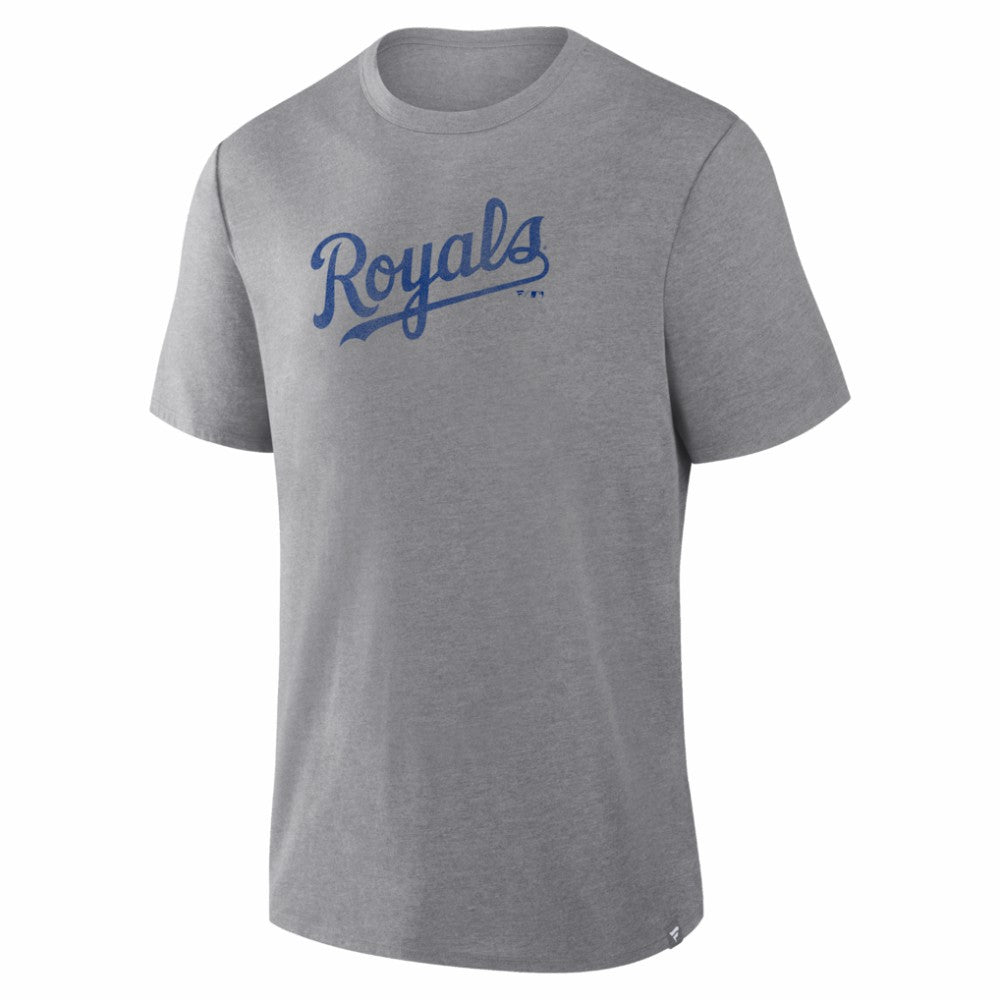 Kansas City Royals Fanatics Play Tribute Tri-Blend T-Shirt - Heather Gray T-shirts