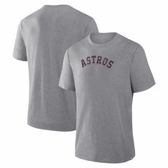 Houston Astros Fanatics Play Tribute Tri-Blend T-Shirt - Heather Gray T-shirts