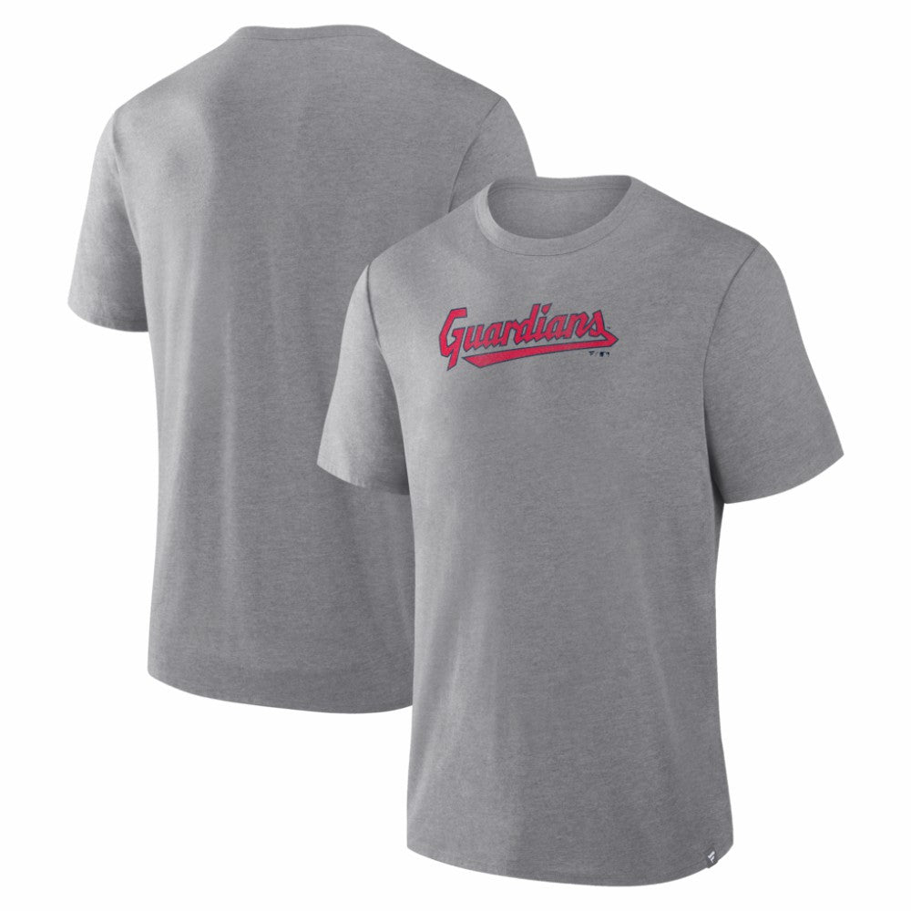 Cleveland Guardians Fanatics Play Tribute Tri-Blend T-Shirt - Heather Gray T-shirts