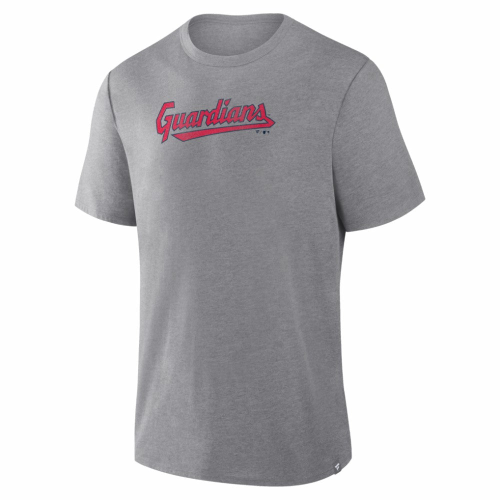 Cleveland Guardians Fanatics Play Tribute Tri-Blend T-Shirt - Heather Gray T-shirts