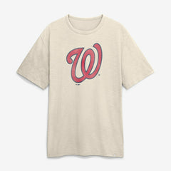 Washington Nationals Fanatics Stadium Slub T-Shirt - Cream T-shirts