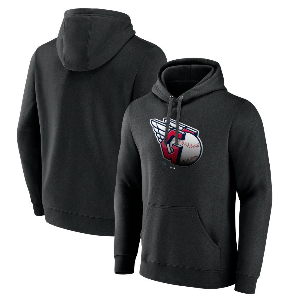 Cleveland Guardians Midnight Mascot Pullover Hoodie - Black Hoodies