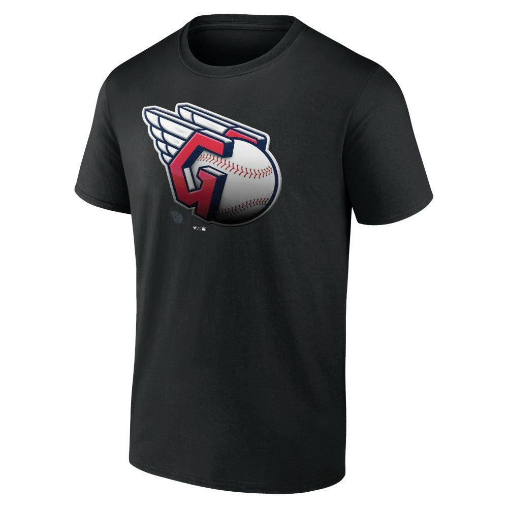 Cleveland Guardians Midnight Mascot T-Shirt - Black T-shirts