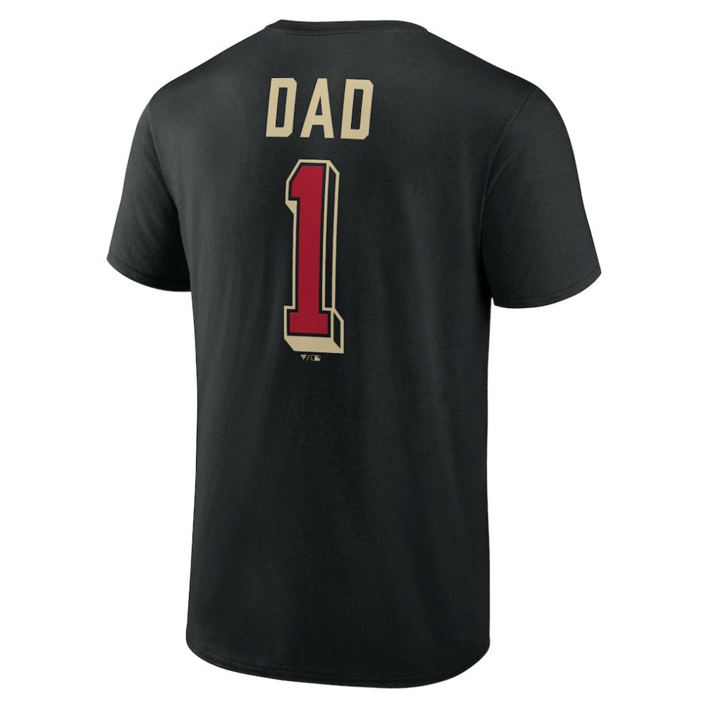 Arizona Diamondbacks Number One Dad T-Shirt - Black T-shirts