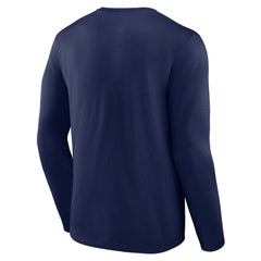 Cleveland Guardians Team Lockup Long Sleeve T-Shirt - Navy T-shirts