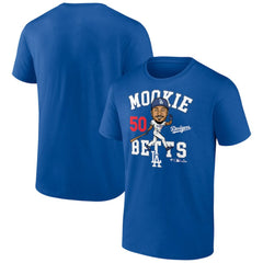Mookie Betts Los Angeles Dodgers Caricature T-Shirt - Royal T-shirts