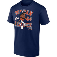 Yordan Alvarez Houston Astros Caricature T-Shirt - Navy T-shirts