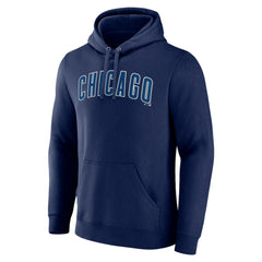 Chicago Cubs Official Wordmark Pullover Hoodie - Navy Hoodies